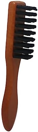 FRCOLOR 3pcs Men's Boar Bristle Beard Brush Hair Detangler Barber Duster Brush