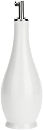 la Porcellana Menage Classic Vinager Bottle, Porcelain, White, 7.5 x 7.5 x 21 cm