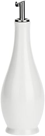 la Porcellana Menage Classic Vinager Bottle, Porcelain, White, 7.5 x 7.5 x 21 cm