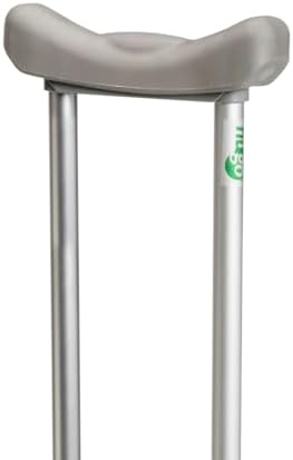 Hugo Mobility Adjustable Crutches for Walking, Tall Adult Walking Crutches, Comfortable Lightweight Crutches with Underarm Pad and Hand Grip