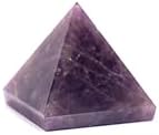 L PEDRA & CRYSTAL Gemstone Pyramid – Decorative Crystal Stone for Desk, Meditation Space, or Shelf Display | Handcrafted Polished Gem Pyramid for Home Decor | 3x3x3 Cm (Amethyst Pyramid)