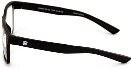 Men Progressive Reading Glasses No Line Clear on Top Bifocals Reader - Rectangular Matte Sport