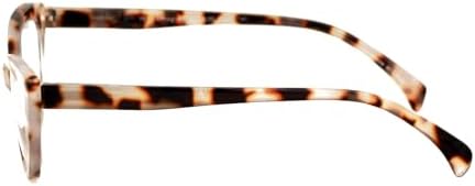 Women Cat-Eye Progressive Reading Glasses - Clear Zero Power on Top - No Line - UV Blue Blocker