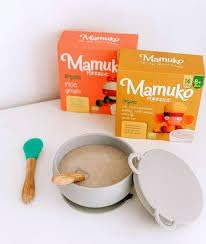 MAMUKO Baby Porridge - Buckwheat Porridge with GMO-Free - Organic Porridge for Healthy Growth & Development - Vegan Porridge Ideal for Babies 6-9 Months - (200g & 10 Servings)