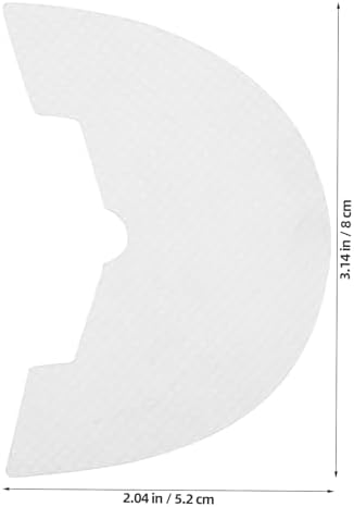 Beaupretty 5 Pairs Adhesive Rubber Shoe Heel Pads Non-Slip Sole Protectors for Sneaker and Basketball Shoe Repair Anti-Wear Slip-Resistant Pads for Size 44-45