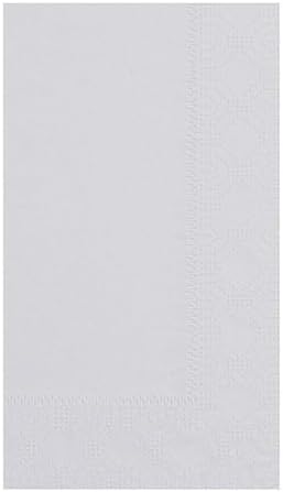 Hoffmaster 180518 Dinner Napkin, Regal Embossed, 2-Ply, 1/8 Fold, 17" Length x 15" Width, Dove Gray (8 Packs of 125)