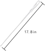 Sink Drain Overflow Cleaning Brush, Household Sewer Hair Catcher, 17.8 inch, White