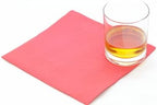 Concession Essentials Red 2 Ply Premium Label Cocktail Beverage Napkin. Pack of 100 Count. Disposable 5 x 5 Cocktail Napkins. Ideal For Holidays Lunch and Dinner.