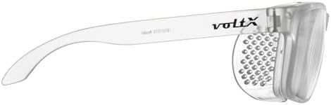 voltX 'Crystal' Full Lens Magnified Reading Safety Glasses, ANSI Z87.1+ & CE EN166F, (+2.5 Dioptre, Clear Lens) - Anti Fog Coated UV400 Lens
