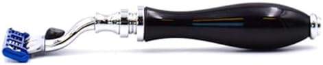 Parker Deluxe Gillette Mach 3 Compatible Razor For a Close Shave – Premium Black Resin Handle with Chrome Trim – One Gillette Mach 3 Triple Blade Cartridge Included