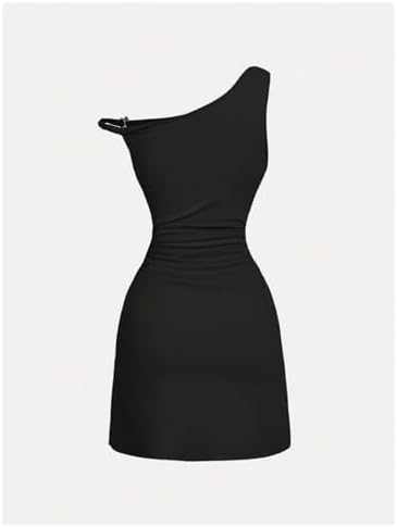 SOLY HUX Women's Off The Shoulder Ruched Bodycon Mini Dress Y2k Party Sleeveless Sundresses