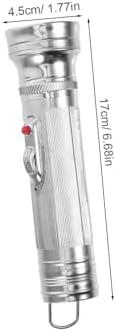 Vintage Aluminum Flashlight 80s Retro Style Old Style Flashlight for Camping Emergency Travel