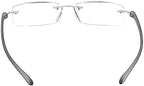 Bhigh 2 Pack Reading Glasses Blue Light Reading Glasses men's reading glasses for women Frameless Computer Reading Glasses