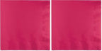 Creative Converting DINNER NAPKINS 3PLY 1/4FLD, 25 Count, Hot Magenta (Pack of 2)