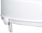 Drive Medical Raised Toilet Seat with Lock and Lid, Standard Seat, 4"
