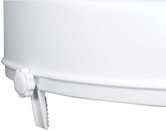 Drive Medical Raised Toilet Seat with Lock and Lid, Standard Seat, 4"