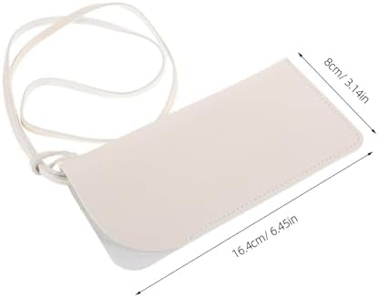 Didiseaon Portable Eyewear Bag with Detachable Strap Pu Eyeglass Case Travel Sunglasses Storage Pouch for Men Women
