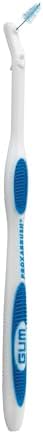 GUM Proxabrush Permanent Handle Refills - Compatible with Go-Betweens Interdental Brushes - Floss Picks for Teeth, Braces, and Implants (Pack of 4)