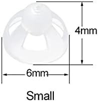 Hearing Aid Ear Piece Open Domes Transparent Soft Silicone Comfortable Ear Tips Invisible 15PCS 12mm/54(15PCS 6mm)