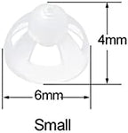 Hearing Aid Ear Piece Open Domes Transparent Soft Silicone Comfortable Ear Tips Invisible 15PCS 12mm/54(15PCS 6mm)