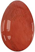 Undrilled Yoni Eggs Natural Real Jade Massage Egg for Women Kegel Exercise Feminine Massage Balls,Red Jasper,S-3x2cm