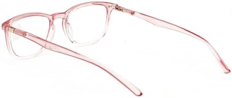 Lightweight Progressive Clear Bifocal Reading glasses - No Line or Bubble - Zero Power on Top Reader Translucent Slim