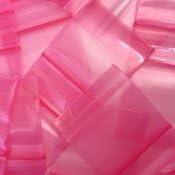 1010 Original Mini Ziplock 2.5mil Plastic Bags 1" x 1" Reclosable Baggies (Pink)