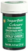Sugarflair Food Coloring Concentrate Paste, 25 Grams Holly Green
