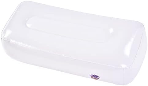 LIZEALUCKY Outdoor Camping Fishing Inflatable White Seat Cushion Portable Folding Thick