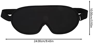 Sleep Eye Mask for Complete Light Blocking Comfortable Black Blindfold for Travel and Rest for Men and Women Made from Breathable Material