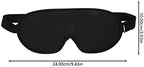 Sleep Eye Mask for Complete Light Blocking Comfortable Black Blindfold for Travel and Rest for Men and Women Made from Breathable Material