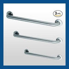 Commercial Grab Bar Bundle for Commercial Restrooms - ADA Compliance - 1.5" Diameter - 18", 36", 42" - Pack of 3