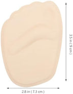 Beaupretty 2Pcs Forefoot Gel Pads for Women, Soft Ball of Foot Cushions, Metatarsal Relief Inserts, Non-Slip Beige Half-Size Silicone Insoles for High Heels and Foot Support