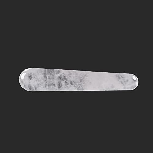 MYMEO Rose Quartz Yoni Wand Natural White Crystal Wand Obsidian Yoni Natural Stone,Rock Quartz