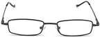 Ultra Slim Compact Lightweight Tube Reading Glasses with Portable Clip Aluminum Case