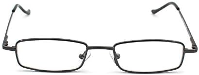 Ultra Slim Compact Lightweight Tube Reading Glasses with Portable Clip Aluminum Case