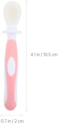 FOMIYES Silicone Toothbrush 2pcs, Soft Dual-Sided Teeth and Tongue Cleaning Brush for Infants, Oral Care Tool for Newborns