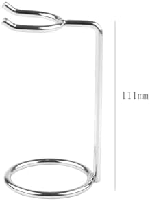 1 Piece Metal Shaving Brush and Razor Holder Shave Brush Stand Beard Brush Holder Razor Brush Stand Razor Stand for Razor Storage Men's Shaving Tool, Silver