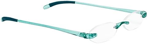 SAV Eyewear Unisex Flexi Lights Reading Glasses, 5000 Aqua Blue +3.00 Power