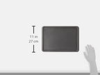 GoodCook Everyday Nonstick Baking Sheet Set, 3 Pack Includes Small (13×9) Medium (15×1) and Large (17×11) Pans Carbon Steel Construction Cookie Sheets Bakeware Set, Gray
