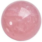 Natural Rose Quartz Healing Crystal Gemstone Sphere Ball for Reiki Balancing Meditation Energy Home and Office Decoration (6-6.5cm, Rose Quartz)