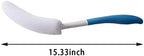 YF-ANEN Long Anti-Slip Curved Handle Bath Body Brush Bath Brush for Middle Aged, Elderly/Pregnant Women Bath and Shower, 15.33 Inch