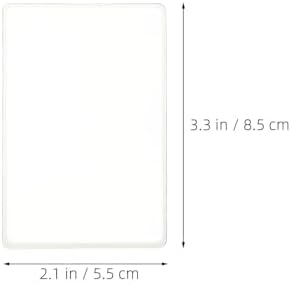 Baluue 20pcs 3X Pocket Magnifier Bookmark Card Size Fresnel Lens Sheet for Reading Books Menus Labels Elderly Eye Helper