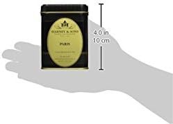 Harney & Sons Paris Black Tea | 4 oz Tin Loose Leaf | Fruity Vanilla & Caramel Blend with Hint of Lemony Bergamot