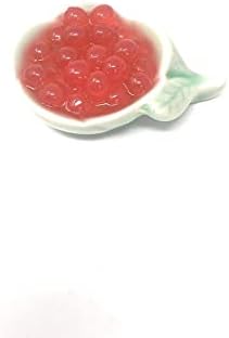 Fusion Select Boba Bursting Bobaz Popping Bobaz Pearls Fruit Tea Snack Toppings (490 Grams, Strawberry)