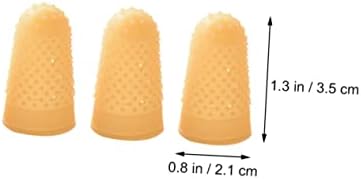minkissy 25Pcs Anti-Static Finger Covers 1.37X0.82 Inch Non-Slip Rubber Finger Tips for Money Counting Wound Protection and Hand Safety