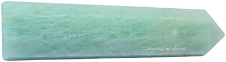 Amazing Gemstone Amazonite Crystal Towers ~ Natural Healing Crystal Point Obelisk for Reiki Healing and Crystal Grid (2" to 3" Inch)