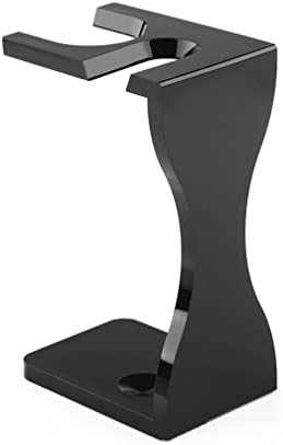 Teensery Black Acrylic Razor and Shaving Brush Stand Holder Razor Brush Base Beard Clean Shaver Kit for Men