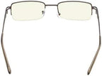 CessBlu Half-Rim Blue Light Filter Glasses Anti Screen Glare UV Rays for Men Women Reading Computer