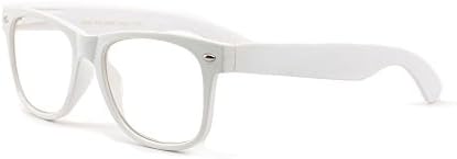 White Clear Reading Glasses - Comfortable Stylish Simple Readers Magnification